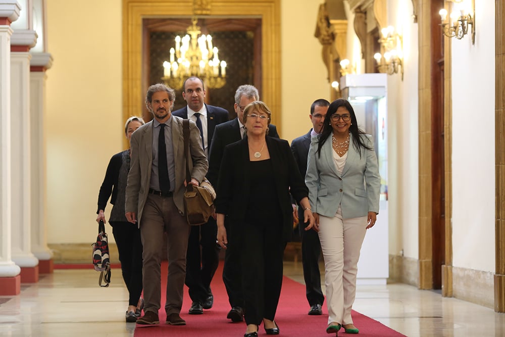 Bachelet manifestó su preocupación por las  sanciones impuestas por EE. UU. en Venezuela