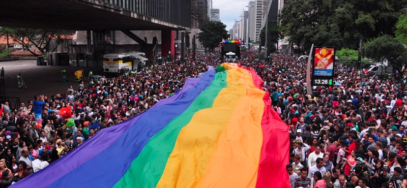 (Fotos y video) Gigantesca marcha del Orgullo LGBT llenó  las calles de Sao Paulo