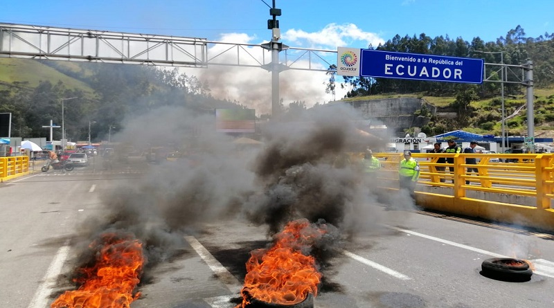 Movimientos sociales cumplen tercera jornada de protestas contra medidas económicas de Moreno