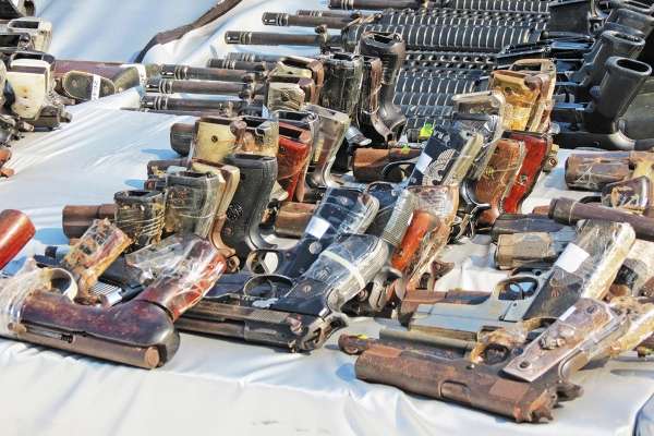 En México confiscan cada día 34 armas  procedentes de Estados Unidos
