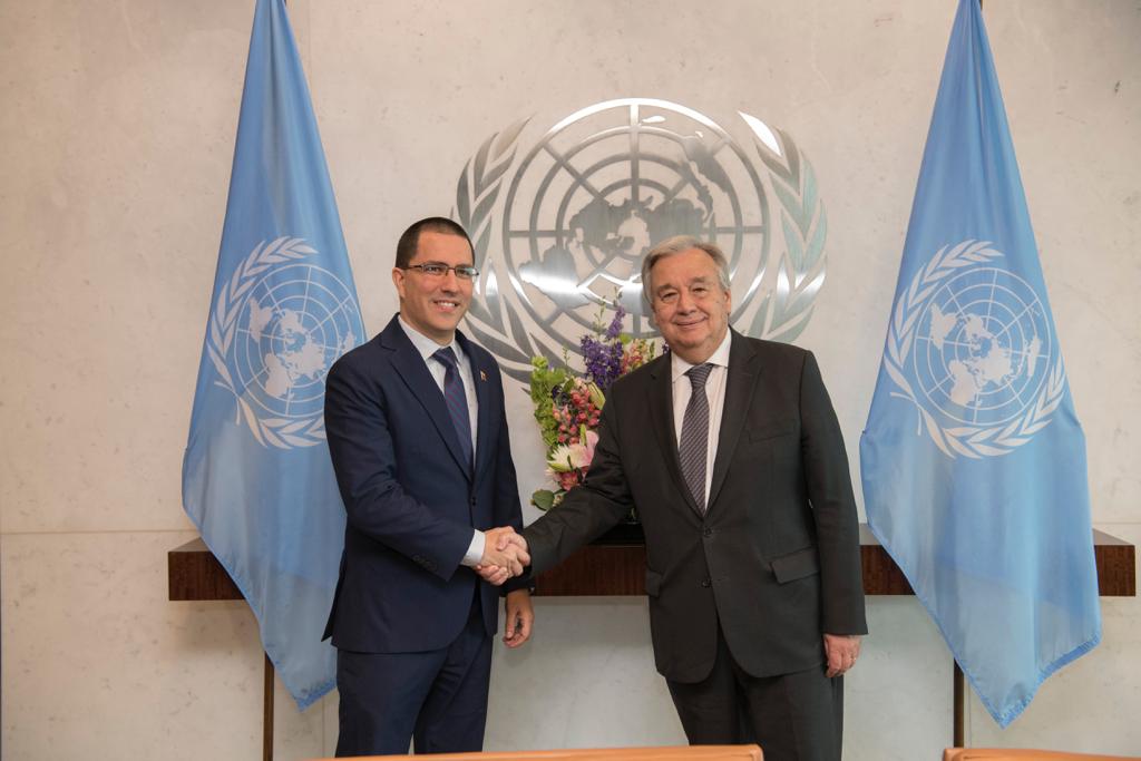 Secretario general de la ONU ratificó a canciller venezolano su apoyo al proceso de diálogo
