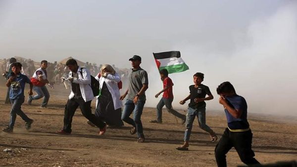 Al menos 55 palestinos resultaron heridos por represión israelí en Gaza