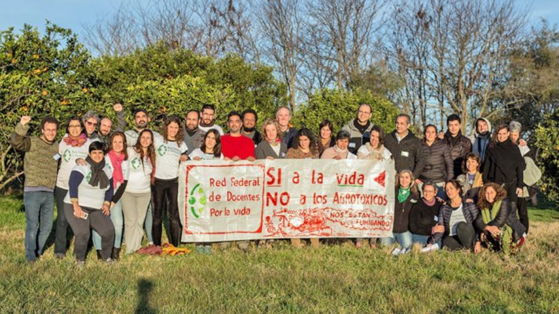 Docentes por la vida mantienen su lucha contra los agrotóxicos