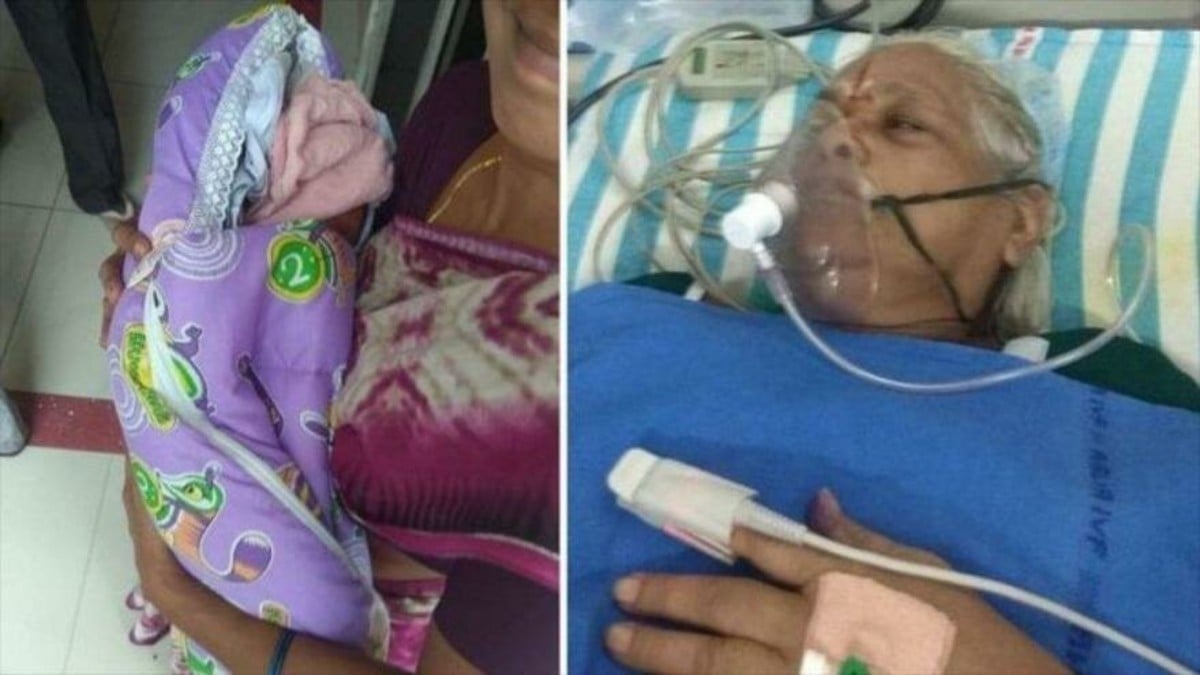 Una mujer de 73 años da a luz a gemelas en La India