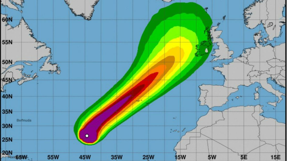 «Es una verdadera bestia»: Meteorólogos predicen la llegada del potente huracán Lorenzo a Europa