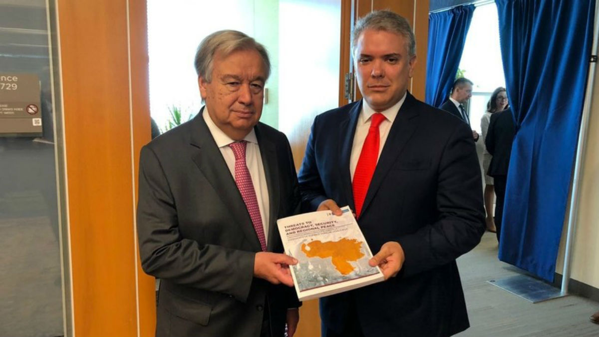 Duque llevó a la ONU una foto falsa sobre la supuesta presencia del ELN en Venezuela