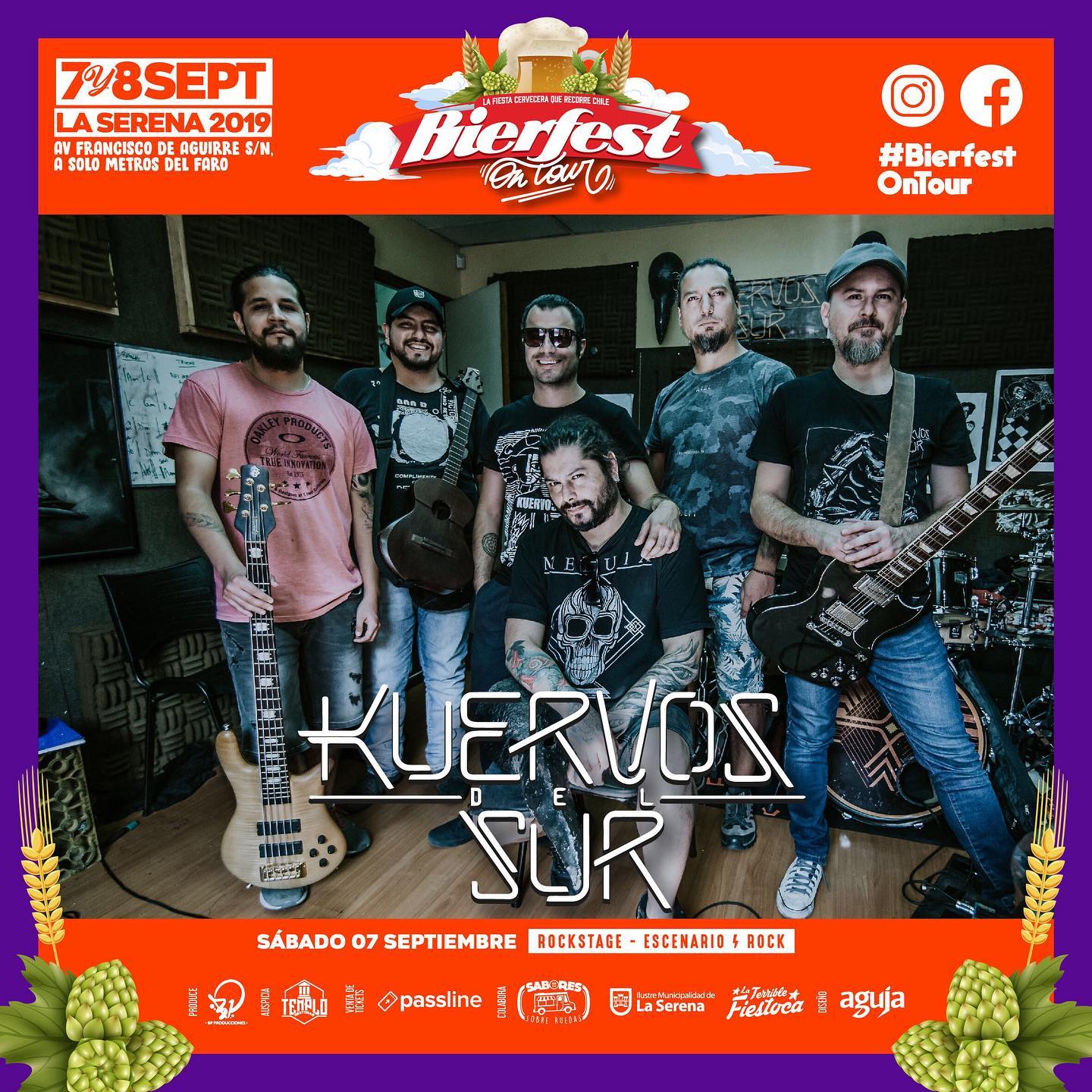 Septiembre comienza con el BierFest de La Serena: Quique Neira, Kuervos del Sur, Red, Shamanes, La Combo Tortuga y más