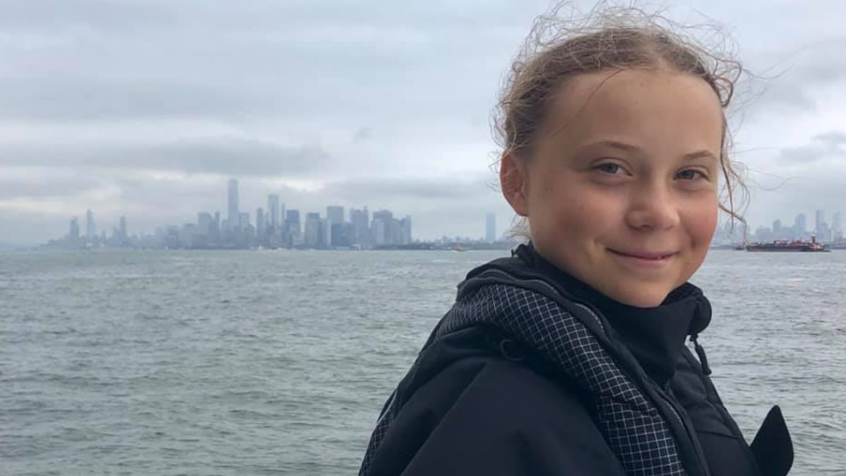 Activista ambiental: Greta Thunberg llega a Nueva York tras dos semanas de navegación