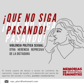 Protesta nacional: Campaña llama a denunciar la violencia política sexual ejercida por agentes del Estado