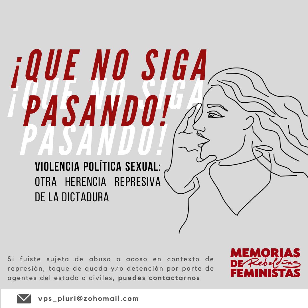 Protesta nacional: Campaña llama a denunciar la violencia política sexual ejercida por agentes del Estado