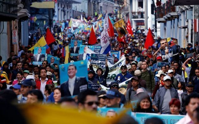 Lenín Moreno criminaliza la protesta y persigue a líderes de la Revolución Ciudadana