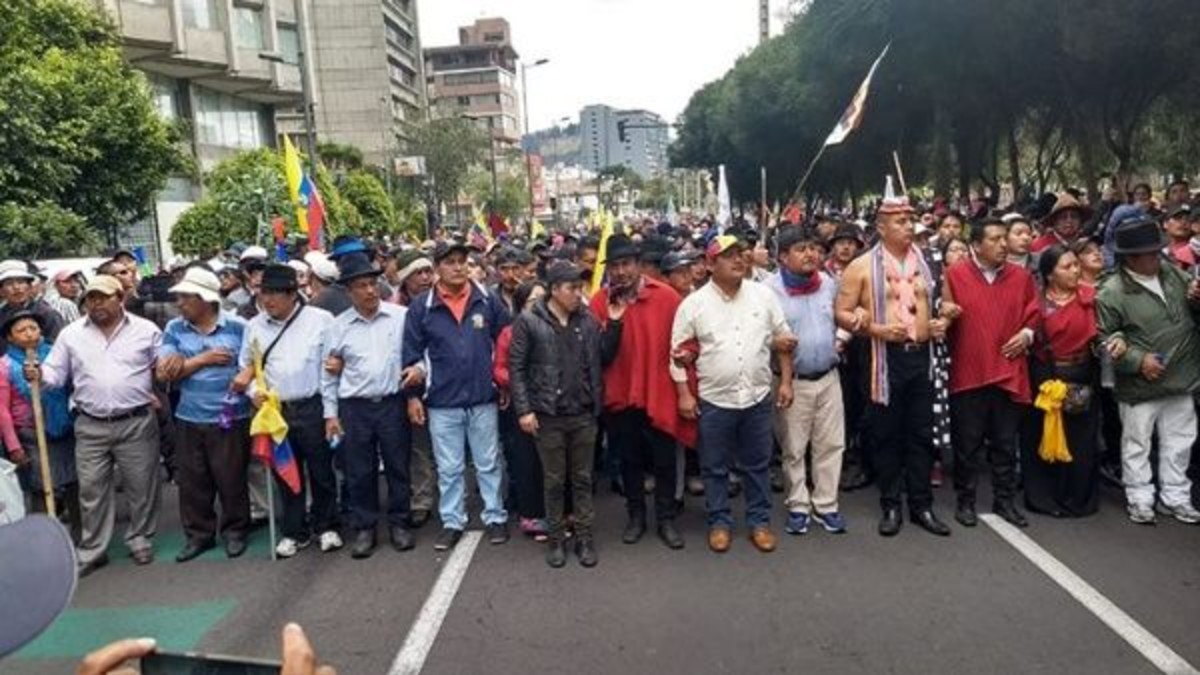 Líderes indígenas se presentan ante Fiscalía de Ecuador por protestas de 2019