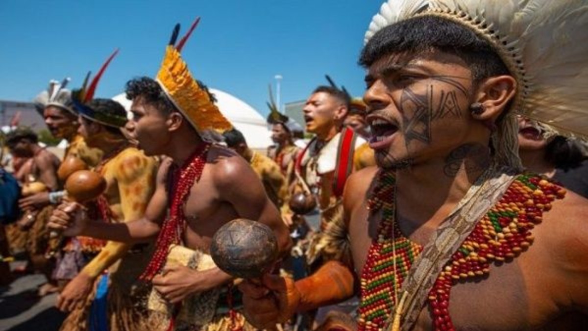 Movimiento indígena brasileño se manifiesta en contra de la política genocida y ecocida de Bolsonaro