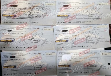 (Fotos) Se filtran presuntos cheques  que cobraría Carlos Mesa para aceptar vicepresidencia en el 2002