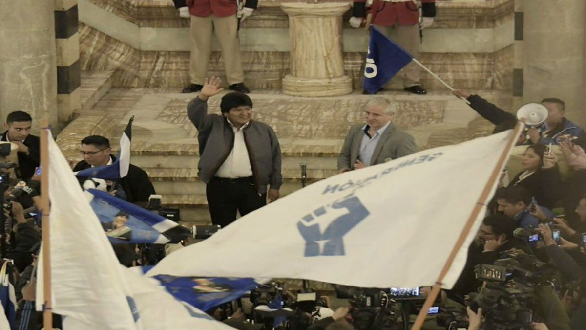 Pueblo latinoamericano felicita a Evo Morales por su victoria electoral