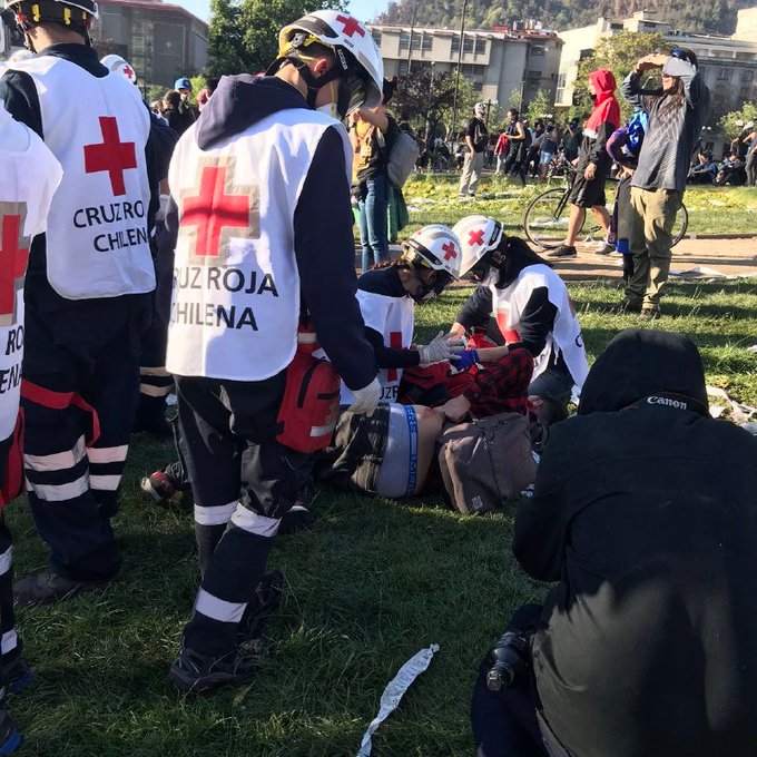 Cruz Roja en Chile eleva cifra de heridos a más de 2.500 personas: «El INDH se quedó corto»