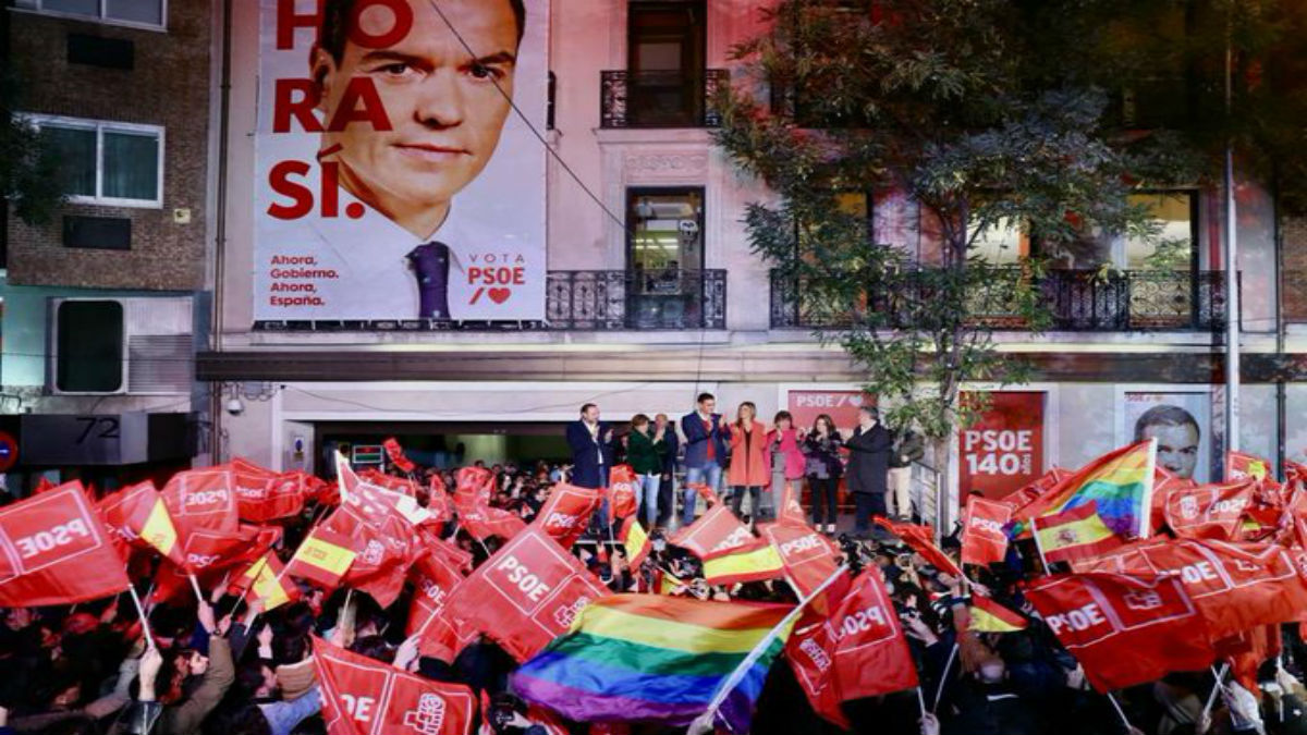 Pedro Sánchez gana las elecciones en España