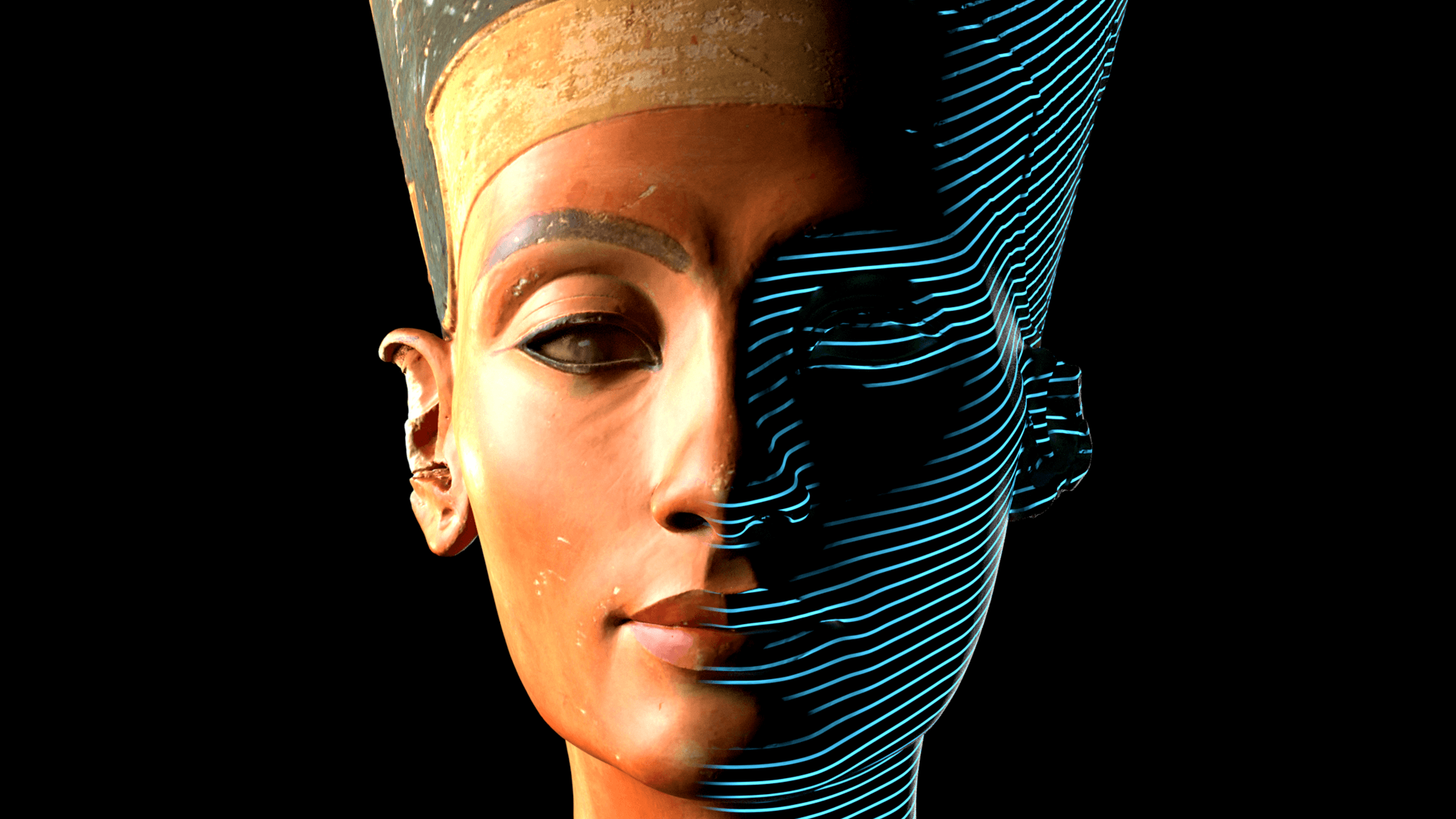 Alemania revela los escaneos 3D del busto de Nefertiti