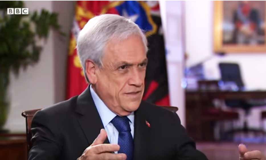 Piñera aseguró a la BBC que ha estado en las protestas y que luchó contra la dictadura de Pinochet