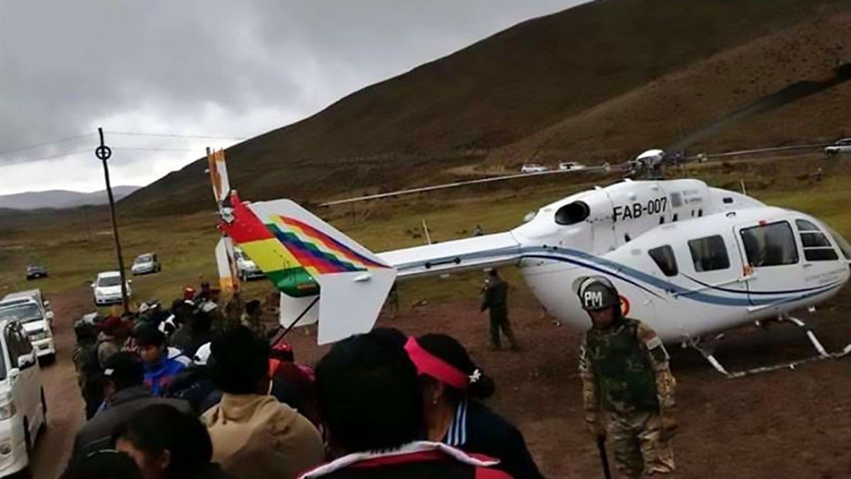 Posible magnicidio: Helicóptero de Evo Morales cae de 15 metros de altura