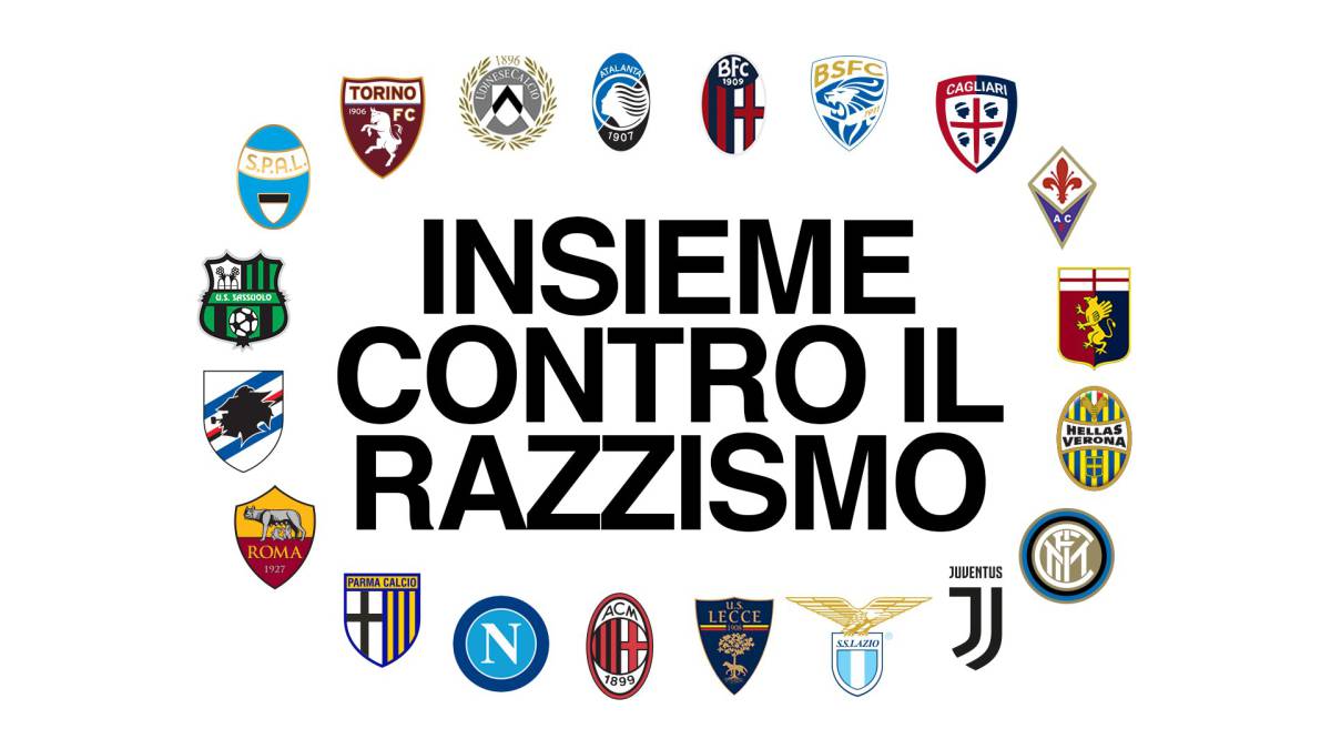 (Foto) Liga Italiana de Fútbol desatina en campaña contra racismo