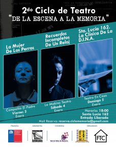 Sitio de Memoria Ex Clínica Santa Lucía realiza 2º Ciclo Teatral  “De la Escena a la Memoria”