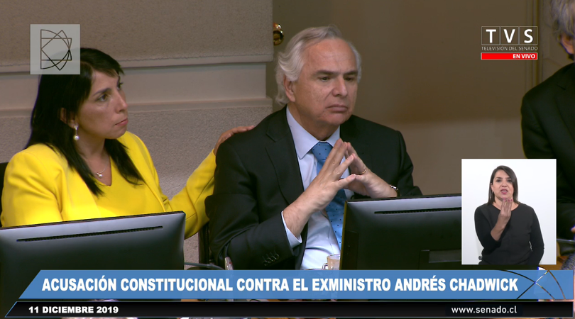 Culpable: Senadores aprueban acusación constitucional contra ex ministro Andrés Chadwick
