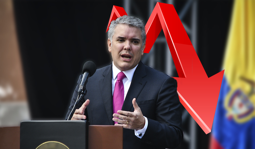 Encuesta revela que la popularidad de Iván Duque cayó hasta el 23%