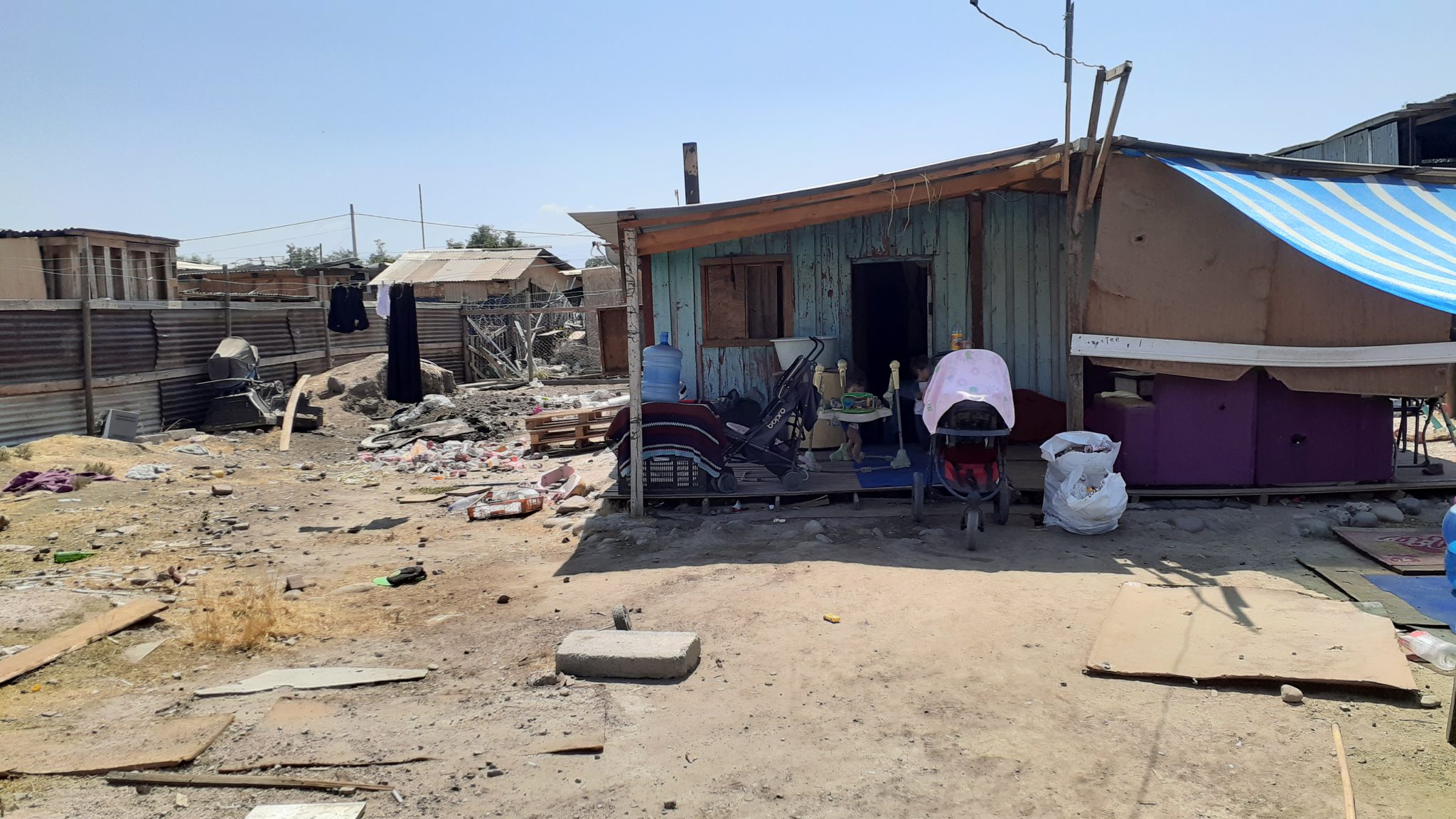Lampa: INDH constata falta de acceso al agua potable en campamento donde viven 700 familias