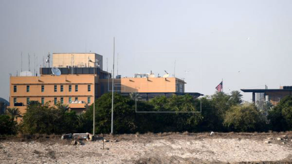 Tres misiles impactaron en la embajada de EE.UU. en Bagdad