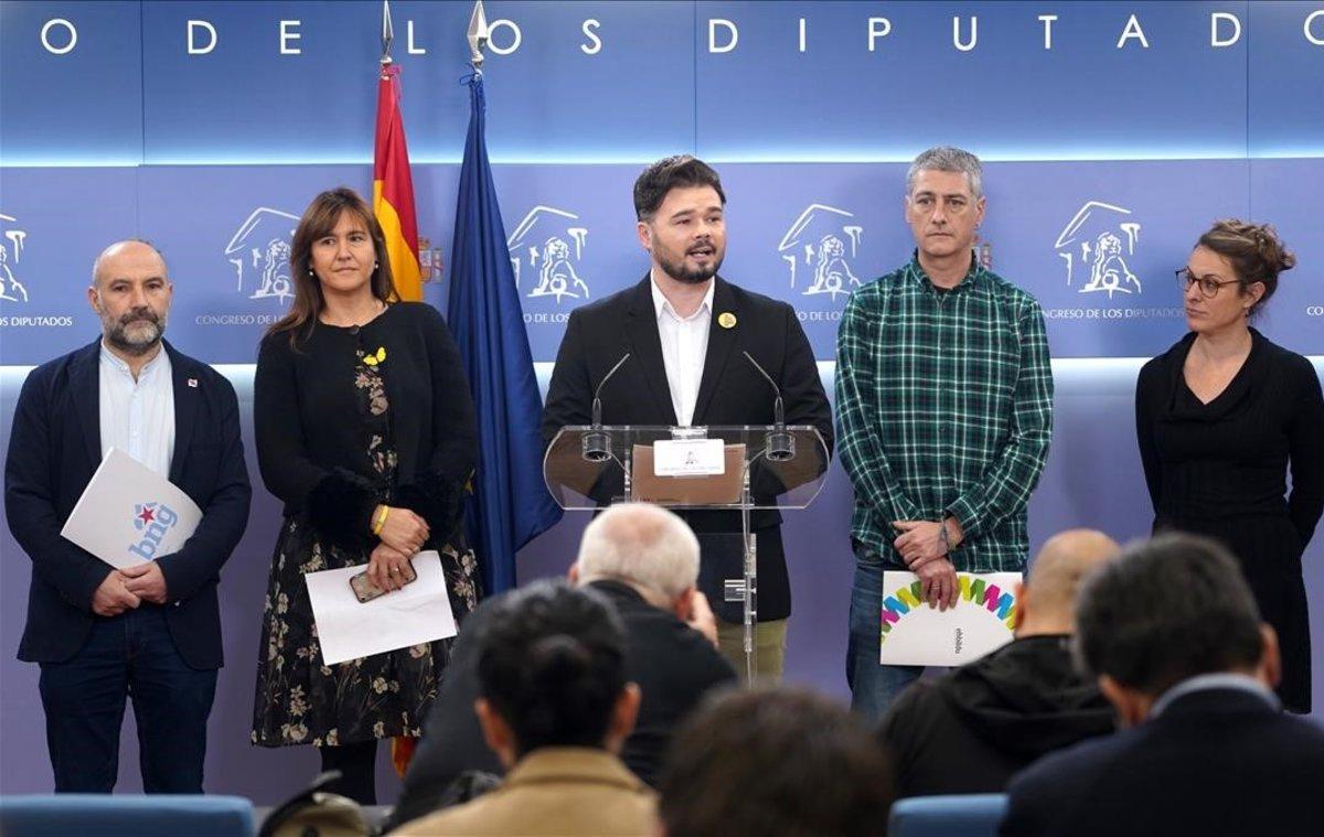 Los partidos independentistas españoles rechazan al rey y a la monarquía