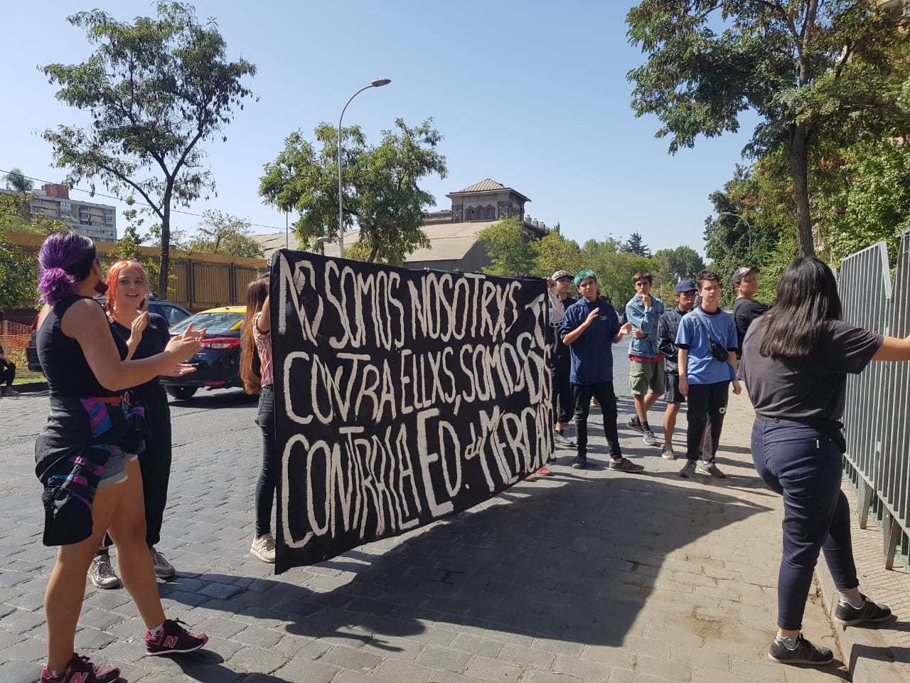 Última PSU: Liceo Darío Salas fue el punto de manifestaciones