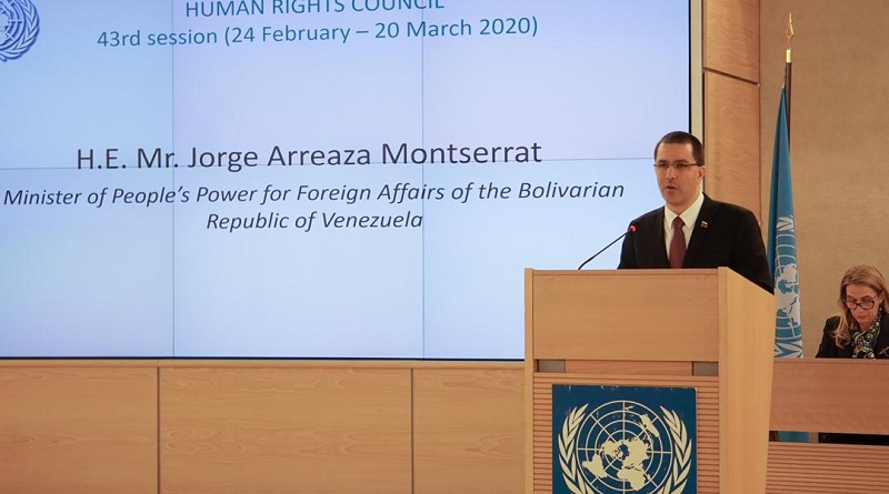 Venezuela: Países que apliquen medidas coercitivas no deben ser parte del Consejo de DD.HH. de la ONU