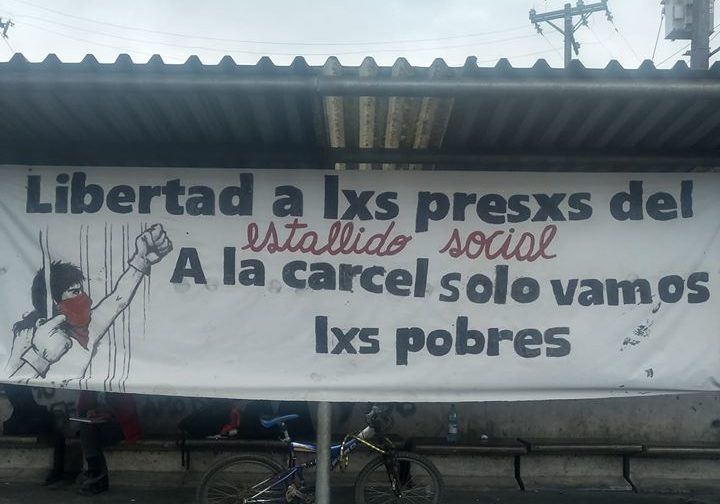 Realizan «barrotazo solidario» en apoyo a los presos y presas de la revuelta social en Concepción