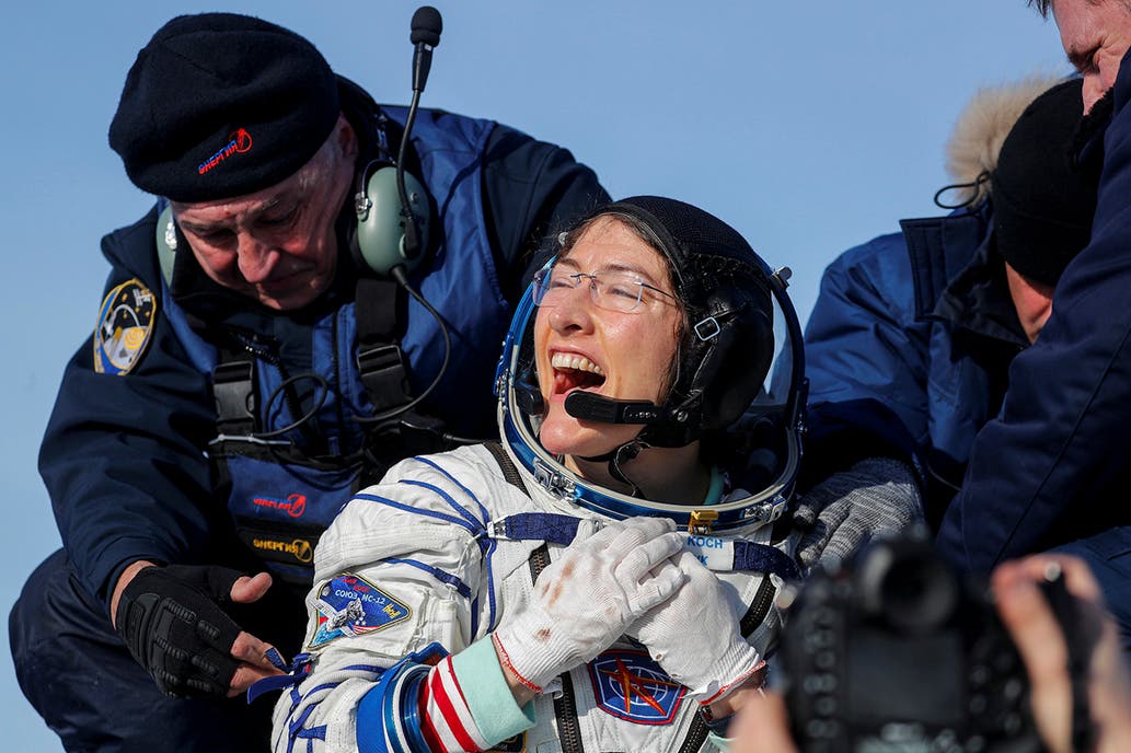 Las astronauta Christina Koch realizó el vuelo espacial más largo de la historia