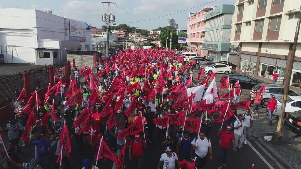 «Por el hambre y la desesperación»:  Trabajadores panameños marcharon para exigir mejoras