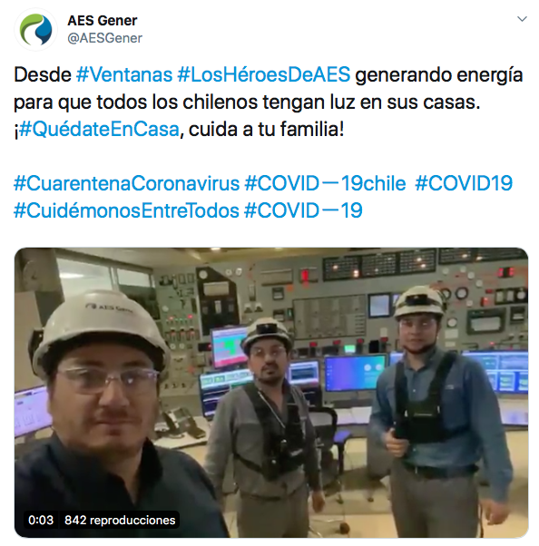 Los controvertidos mensajes de AES Gener destacando operación de sus termoeléctricas a carbón en Puchuncaví, Huasco y Mejillones