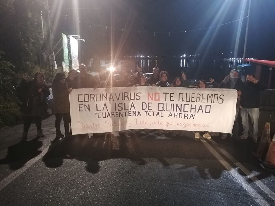 Chiloé: Violencia y detención contra habitantes que exigen medidas sanitarias por coronavirus