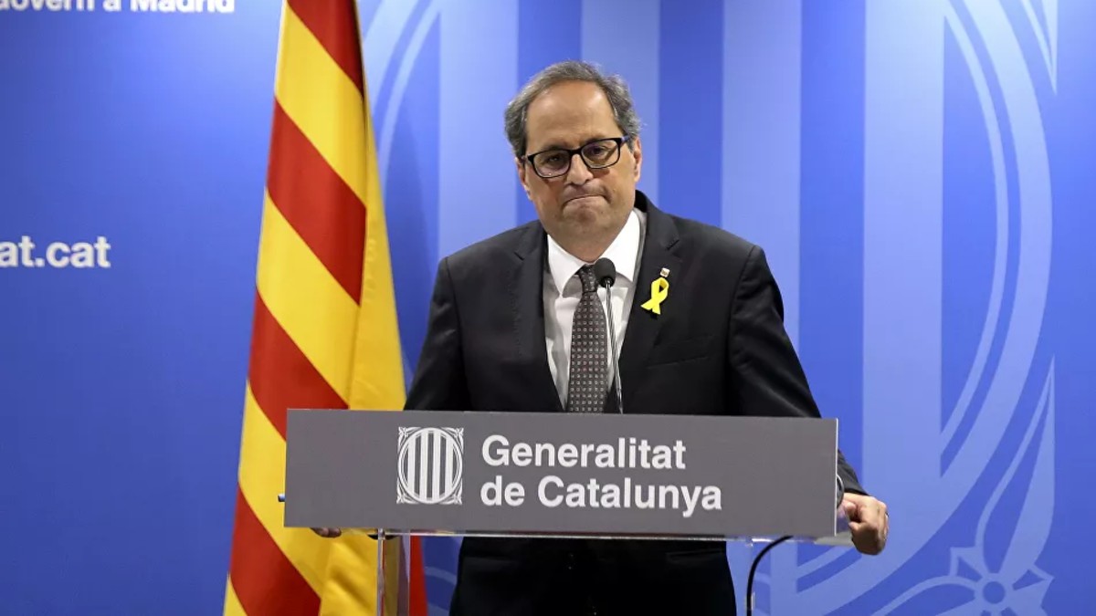 Quim Torra exhorta a la ONU a que contribuya para que los presos independentistas se confinen en casa