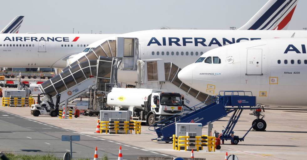 Francia apoyará a Air France con 7 mil  millones de euros