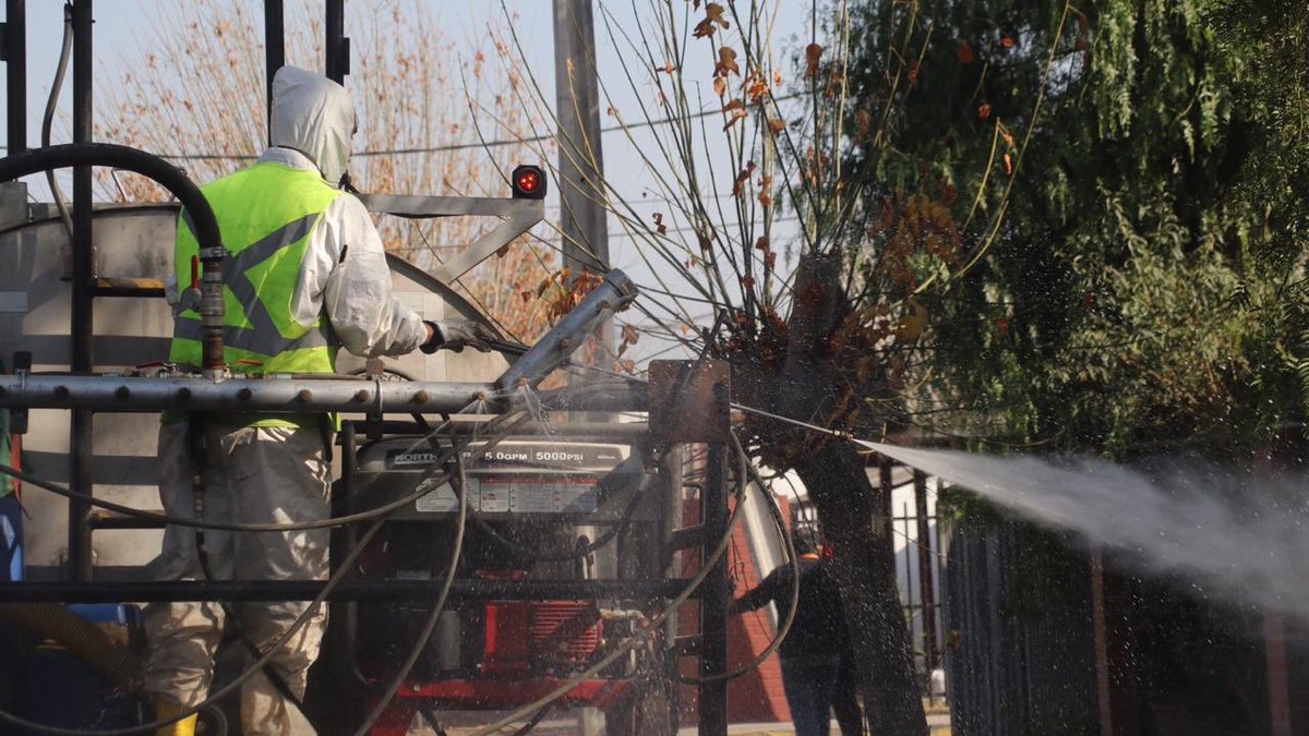 Rancagua: cuadrillas municipales limpiaron campamentos y reforzaron plan de sanitización