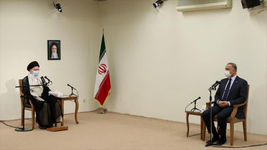 líder de Irán y representante iraquí