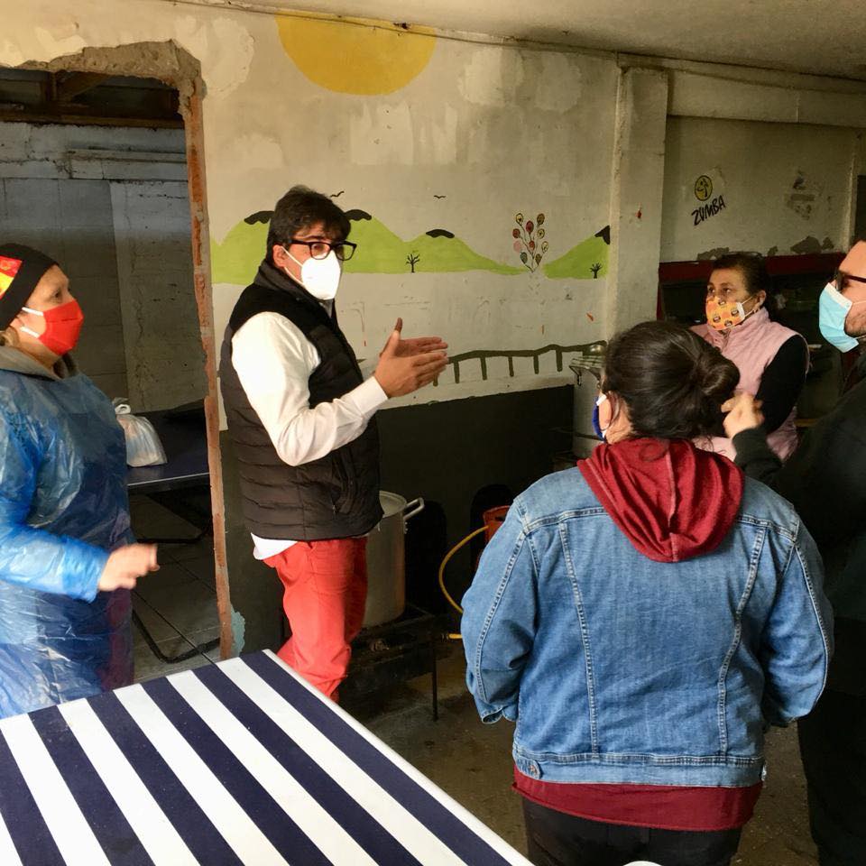 Jadue en visita a ollas comunes de Recoleta: «Estamos seguros que esta es la forma y la manera de construir comunidades»