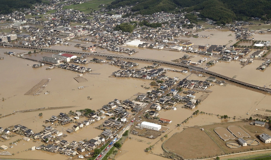 Japón: 1.3 millones de personas deben evacuar sus domicilios producto de las lluvias