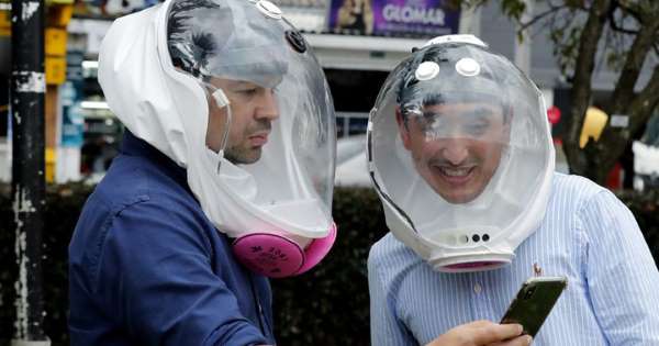 Cápsula de bioseguridad: emprendedores colombianos lanzan casco protector anticovid-19