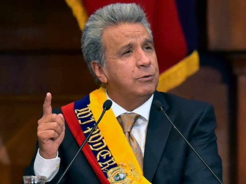 Ecuador: credibilidad de Lenín Moreno se desploma a 8 %