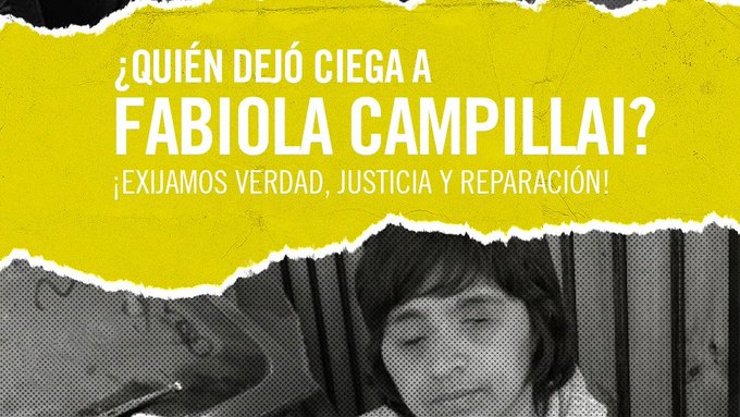 Amnistía Internacional oficializa campaña por Fabiola Campillai  para exigir verdad, justicia y reparación