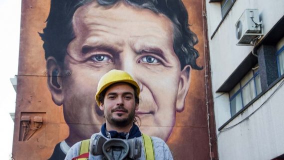 Muralista José Gallino: «Todos los pueblos tendrían que tener un Mandela pintado»
