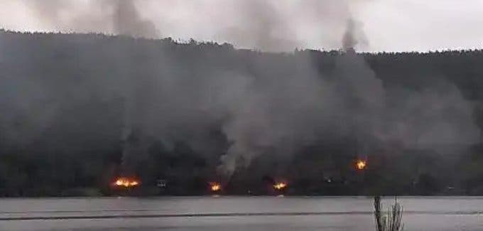 «Esto no es ni financiado ni manejado por mapuches», afirman víctimas de incendio a cabañas en Lago Lanalhue