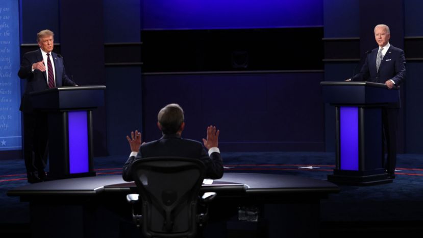 Interrupciones continuas y acusaciones mutuas: protagonistas del primer debate Trump-Biden